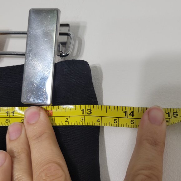 Les Belles Garconnes Vintage Classic Midi Skirt Black Casual Zip Womens Lined - Picture 12 of 15